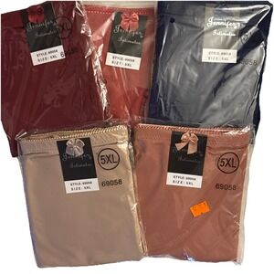 Lot Of 4 Jennifer Intimates ‎ Underwear Panties NEW Style 69058 Women's Size 5XL